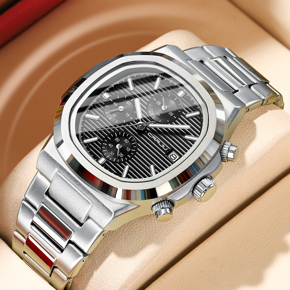 Luxury Watch Magazine - Crrju-relógio de pulso esportivo masculino, marca