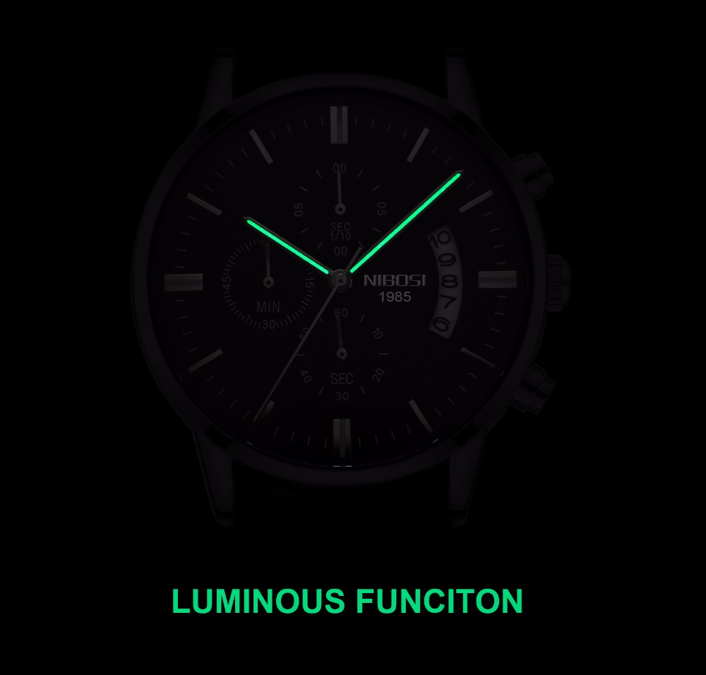 Nibosi aço inoxidável preto re - Luxury Watch Magazine avaliação e preço