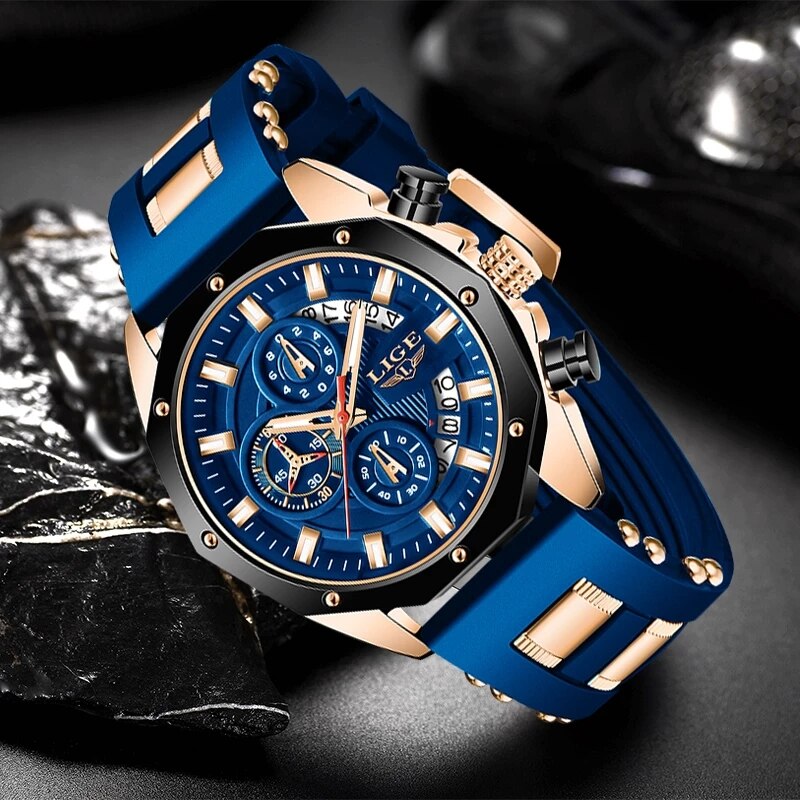 LIGE Moda Homens Relógios Top  - Luxury Watch Magazine avaliação e preço
