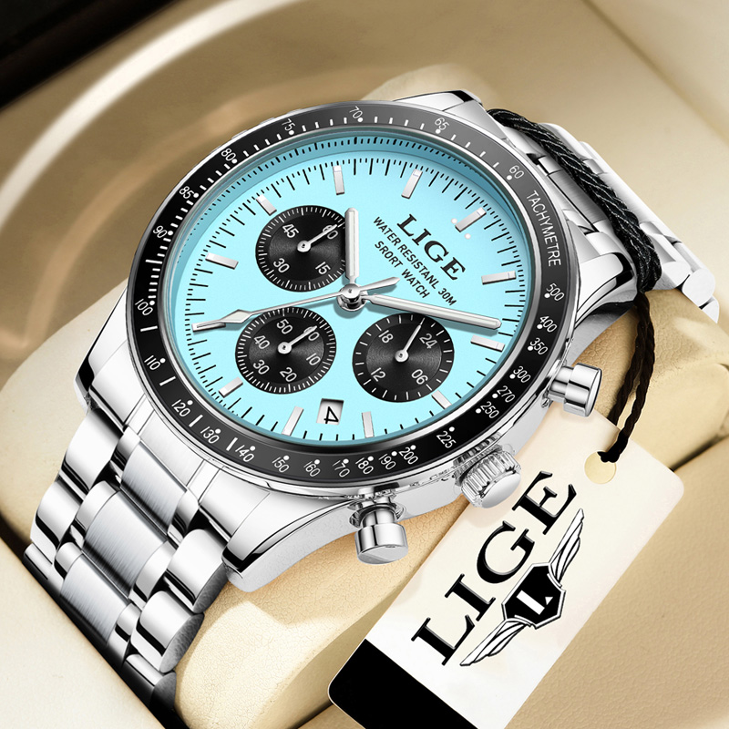 Relógio Masculino de Luxo LIGE - Luxury Watch Magazine avaliação e preço