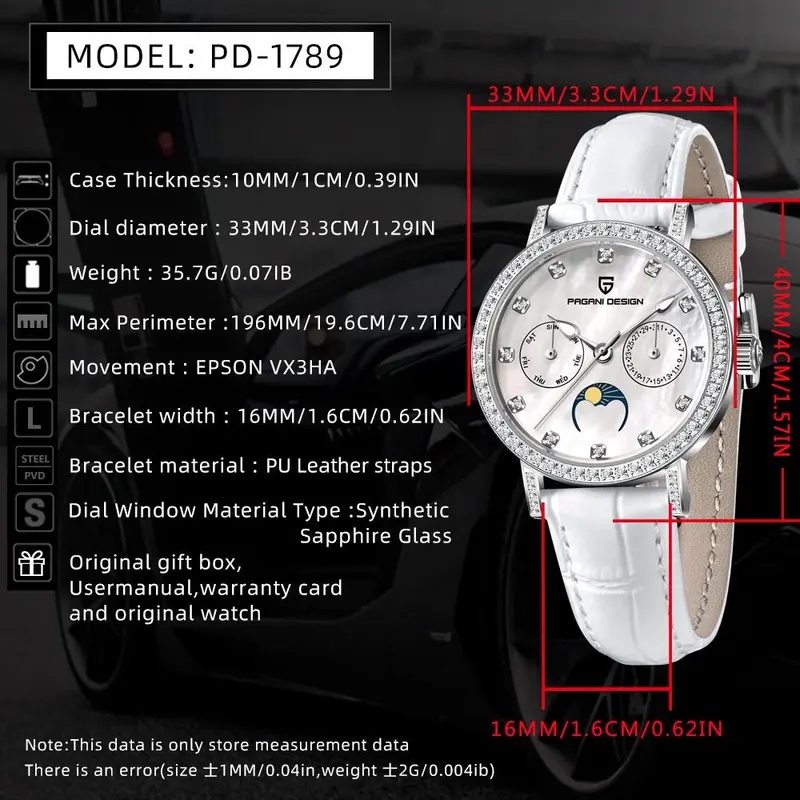 Relógios de Quartzo PAGANI DES - Luxury Watch Top 10 avaliação e preço